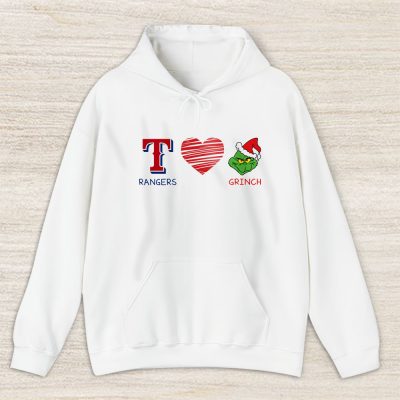 Texas Rangers Merry Christmas MLB Gift For Fan Cute Grinch Unisex Hoodie TAS21942