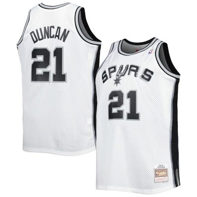 Tim Duncan San Antonio Spurs Big & Tall Hardwood Classics 1998/99 Swingman Jersey - White