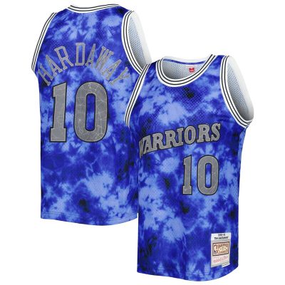 Tim Hardaway Golden State Warriors 1990/91 Galaxy Swingman Jersey - Blue