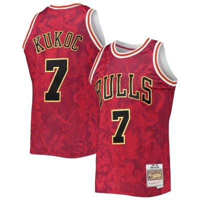 Toni Kukoc Chicago Bulls Hardwood Classics 1997/98 Lunar New Year Swingman Jersey - Red