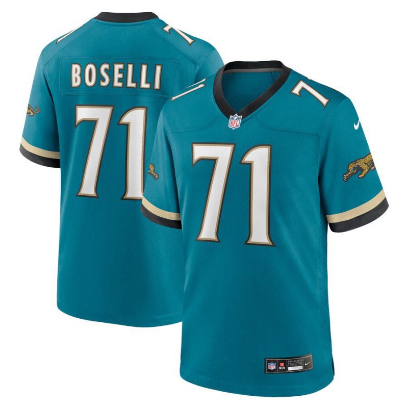 Tony Boselli Jacksonville Jaguars Prowler Throwback Retired Player Game Jersey - Teal