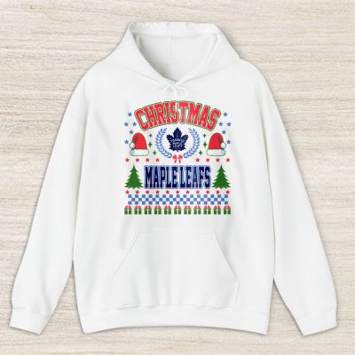 Toronto Maple Leafs Merry Christmas NHL Gift For Fan Cute Santa Hohoho Unisex Hoodie TAS21947