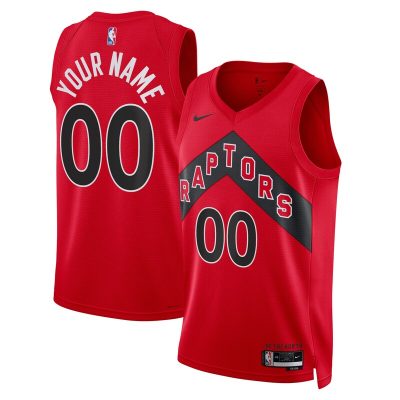 Toronto Raptors Swingman Custom Jersey Red - Icon Edition