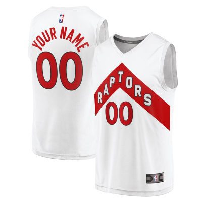 Toronto Raptors Youth Fast Break Replica Custom Jersey - Association Edition - White