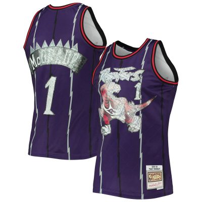 Tracy McGrady Toronto Raptors 1998/99 Hardwood Classics NBA 75th Anniversary Diamond Swingman Jersey - Purple