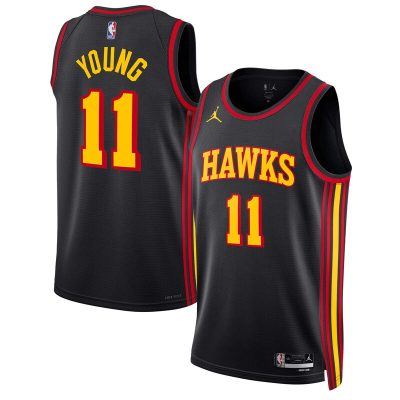 Trae Young Atlanta Hawks Swingman Jersey - Statement Edition - Black