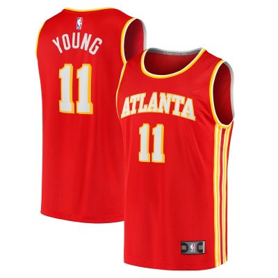 Trae Young Atlanta Hawks Youth Fast Break Player Jersey - Icon Edition - Red