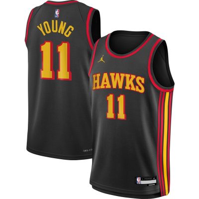 Trae Young Atlanta Hawks Youth Swingman Jersey - Statement Edition - Black