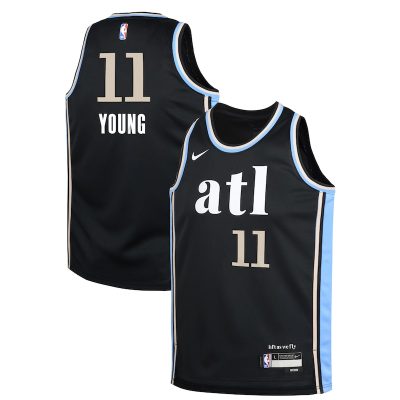 Trae Young Atlanta Hawks Youth Swingman Replica Jersey - City Edition - Black