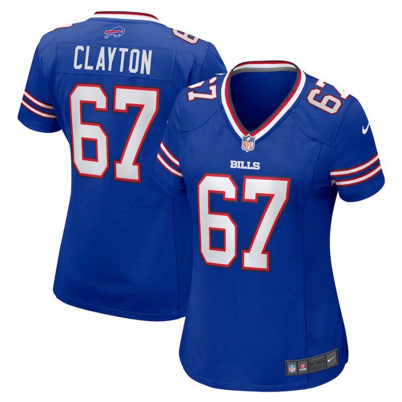 Travis Clayton Buffalo Bills Women's Game Jersey - Royal