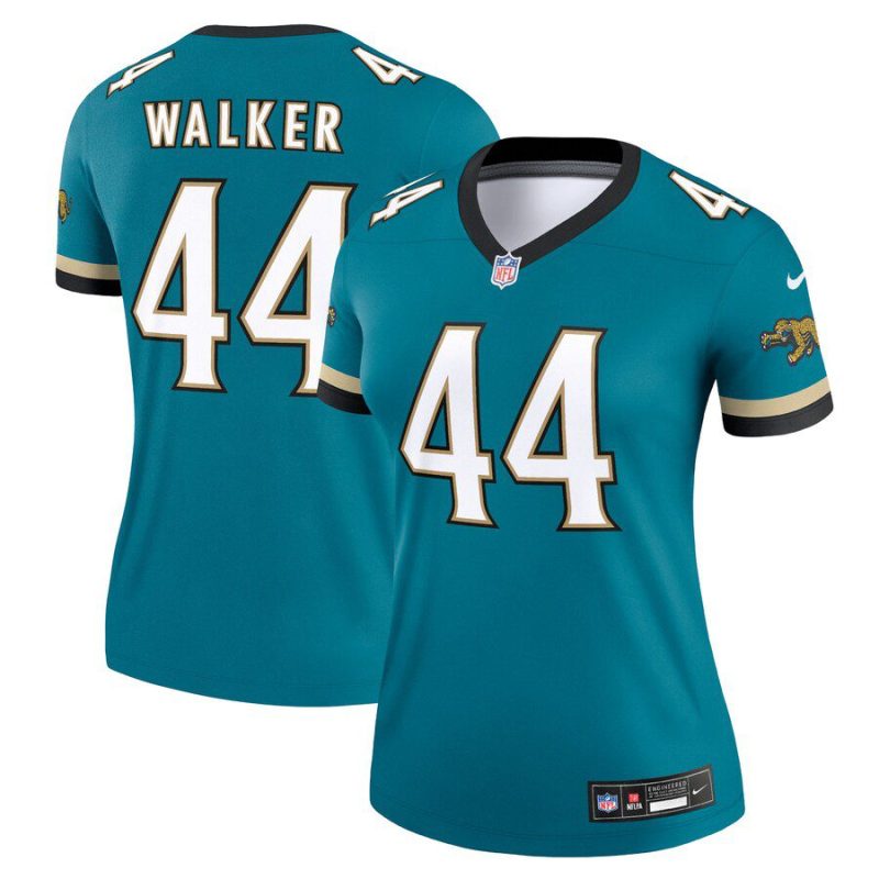 Travon Walker Jacksonville Jaguars Women's Prowler Throwback Legend Jersey - Teal