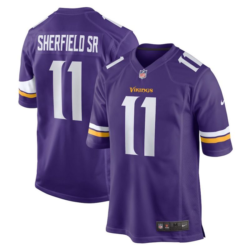 Trent Sherfield Sr. Minnesota Vikings Game Jersey - Purple