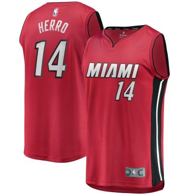 Tyler Herro Miami Heat Fast Break Replica Jersey - Statement Edition - Red