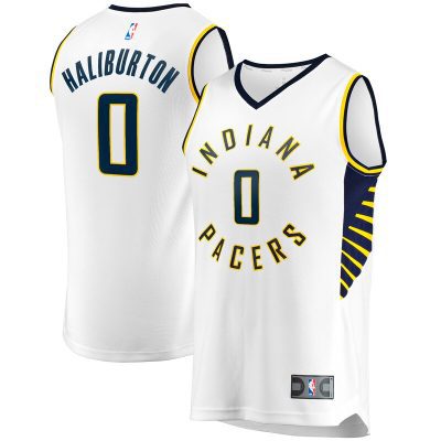 Tyrese Haliburton Indiana Pacers Fast Break Replica Jersey - Association Edition - White