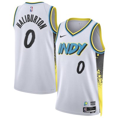 Tyrese Haliburton Indiana Pacers Unisex 2024/25 Swingman Player Jersey - City Edition - White