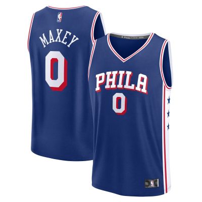 Tyrese Maxey Philadelphia 76ers Fast Break Replica Jersey - Icon Edition - Royal