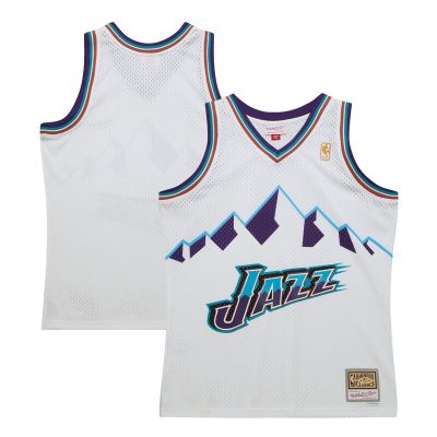 Utah Jazz 1996-97 Hardwood Classics Swingman Jersey - White