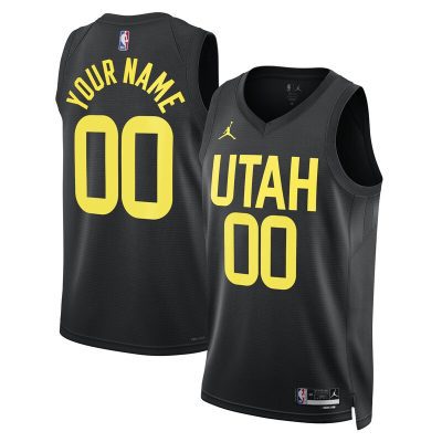 Utah Jazz 2022/23 Swingman Custom Jersey - Statement Edition - Black