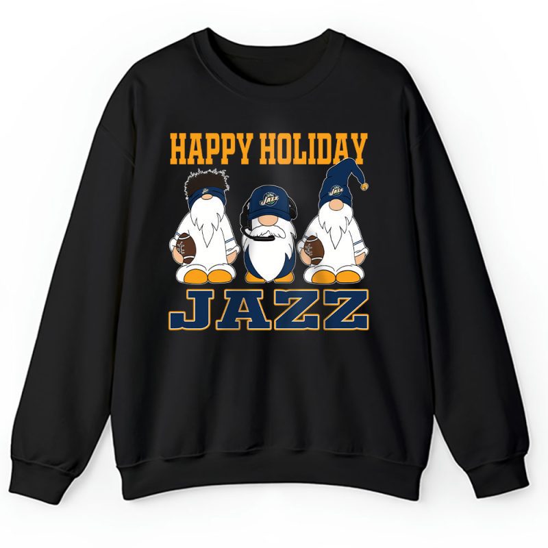 Utah Jazz Merry Christmas NBA Gift For Fan Christmas Gnomes Unisex Sweatshirt TAH21591