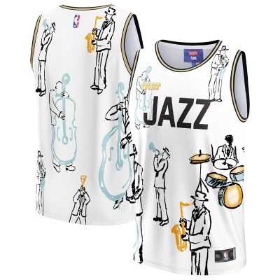 Utah Jazz NBA & KidSuper Studios by Hometown Jersey - White