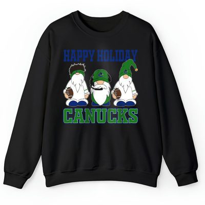 Vancouver Canucks Merry Christmas NHL Gift For Fan Christmas Gnomes Unisex Sweatshirt TAH21595