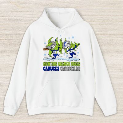 Vancouver Canucks Merry Christmas NHL Gift For Fan Cute Grinch Unisex Hoodie TAS21960