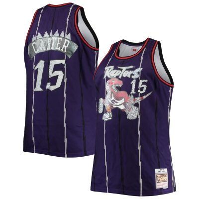 Vince Carter Toronto Raptors Big & Tall 1998/99 NBA 75th Anniversary Diamond Swingman Jersey - Purple