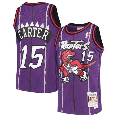 Vince Carter Toronto Raptors Youth 1998/99 Hardwood Classics Swingman Throwback Jersey - Purple