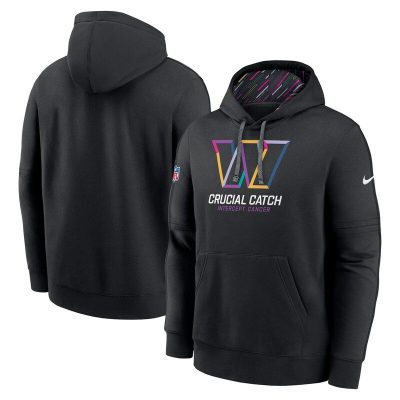 Washington Commanders 2024 NFL Crucial Catch Club Pullover Hoodie - Black