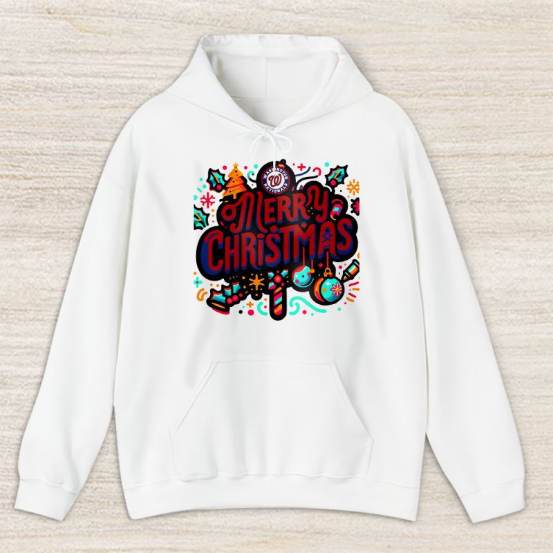 Washington Nationals Merry Christmas MLB Gift For Fan Christmas Funny Unisex Hoodie TAS21328