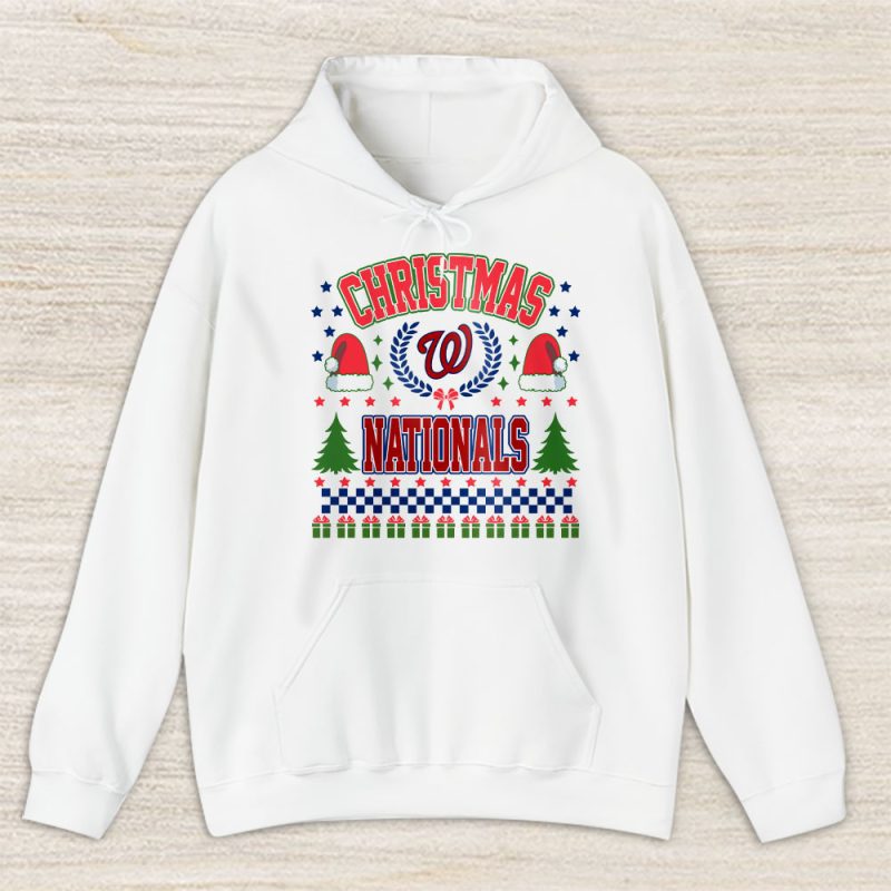 Washington Nationals Merry Christmas MLB Gift For Fan Cute Santa Hohoho Unisex Hoodie TAS21647