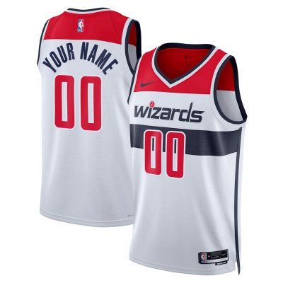 Washington Wizards Swingman Custom Jersey White - Association Edition