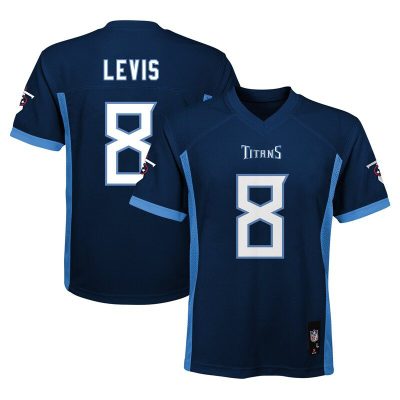 Will Levis Tennessee Titans Youth Replica Player Jersey - Navy