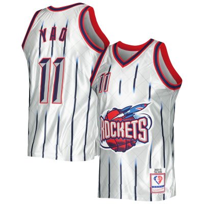 Yao Ming Houston Rockets 2002/03 Hardwood Classics 75th Anniversary Swingman Jersey - Platinum