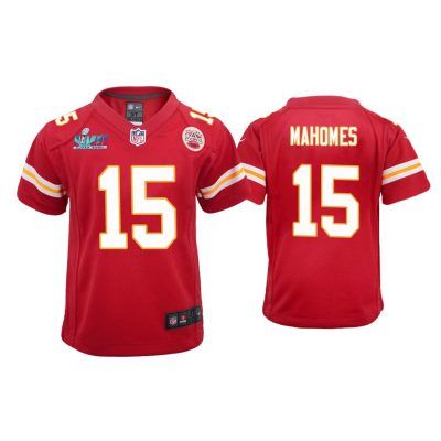 Youth Patrick Mahomes Kansas City Chiefs Super Bowl LVII Red Game Jersey