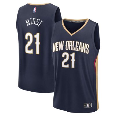 Yves Missi New Orleans Pelicans 2024 NBA Draft Fast Break Player Jersey - Icon Edition - Navy