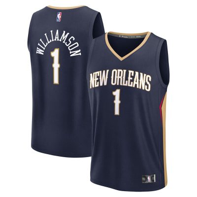 Zion Williamson New Orleans Pelicans Fast Break Replica Player Jersey - Icon Edition - Navy