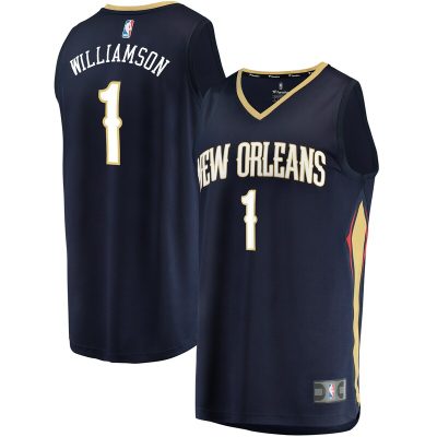 Zion Williamson New Orleans Pelicans Replica Fast Break Jersey Navy - Icon Edition