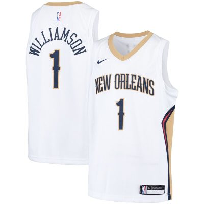 Zion Williamson New Orleans Pelicans Youth Swingman Player Jersey - Association Edition - White