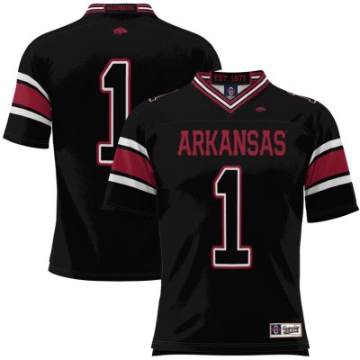 #1 Arkansas Razorbacks GameDay Greats Youth Football Jersey - Black