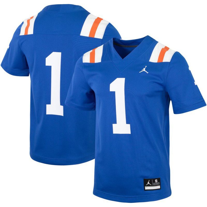 #1 Florida Gators Jordan Brand Throwback Replica Jersey - Royal