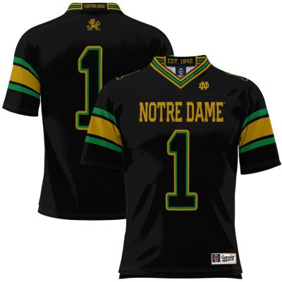 #1 Notre Dame Fighting Irish GameDay Greats Youth Football Jersey - Black