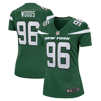 Al Woods New York Jets Women Game Jersey - Gotham Green