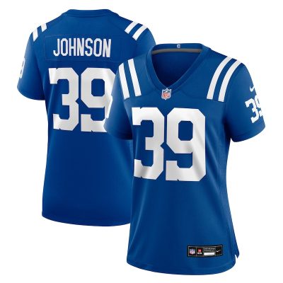 Alex Johnson Indianapolis Colts Women Team Game Jersey - Royal