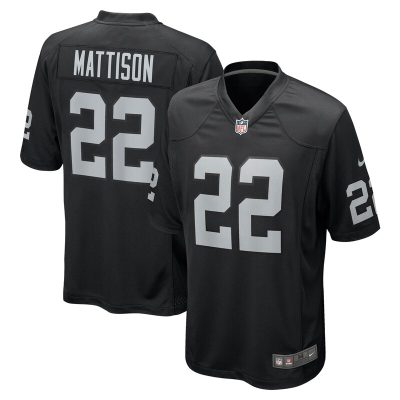 Alexander Mattison Las Vegas Raiders Team Game Jersey - Black