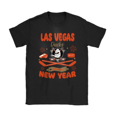 Anaheim Ducks Happy New Year NHL Gift For Fan Unisex T-Shirt Cotton Tee TAT23444