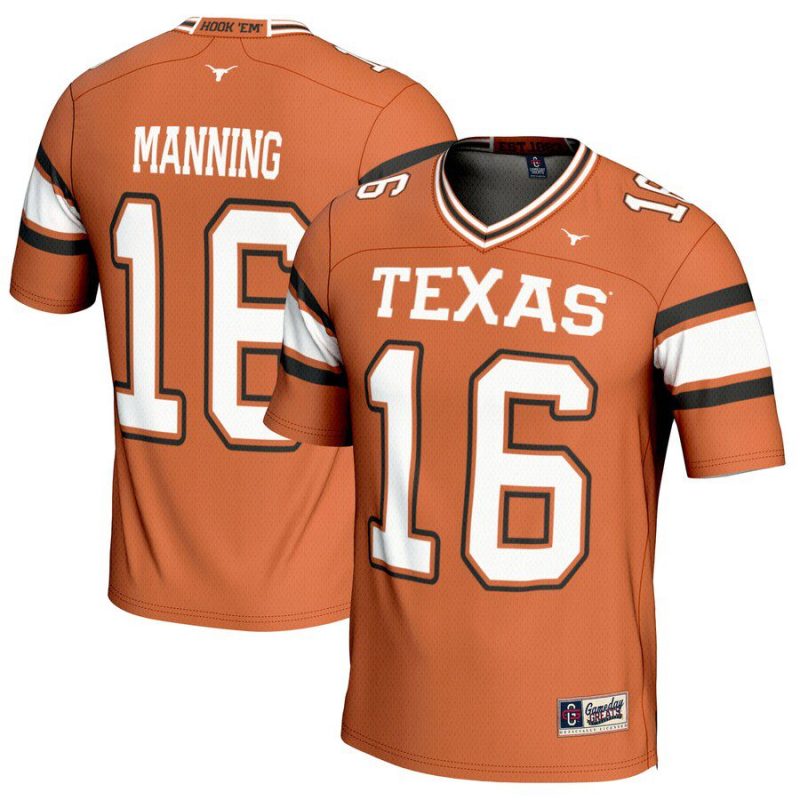 Arch Manning Texas Longhorns GameDay Greats NIL Player Football Jersey - Texas Orange