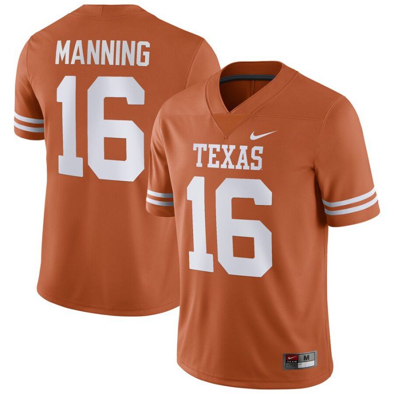 Arch Manning Texas Longhorns NIL Replica Football Jersey - Texas Orange