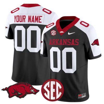 Arkansas Razorbacks ACTIVE PLAYER Custom Black Vapor Limited Stitched Jersey