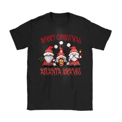 Atlanta Braves Merry Christmas MLB Gift For Fan Christmas Gnomes Unisex T-Shirt Cotton Tee TAT24221